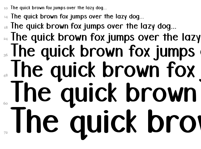 DJB Stinky Marker font waterfall